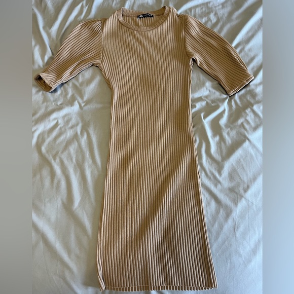 Zara Ribbed Bodycon Dress - Picture 3 of 7
